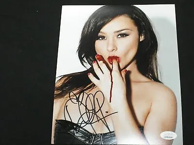 DANIELLE HARRIS Signed 8x10 Photo Halloween Autograph Scream Queen BAS JSA COA D • $69