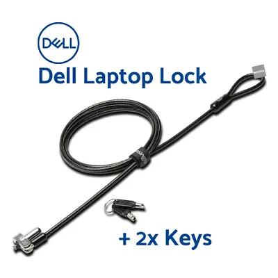 Laptop Lock Keyed Dell Kensington N17 Slim Lock For Wedge Shaped Slots • £12.99