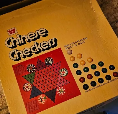 NIB - Vintage 1974 Whitman Chinese Checkers Game - NEW - Sealed Box • $8