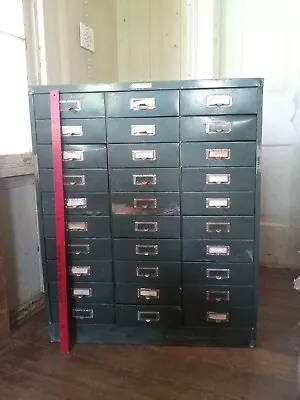 Antique Metal Filing Cabinet Steelmaster 30 Drawers Delivery $25 Within 60 Miles • $187