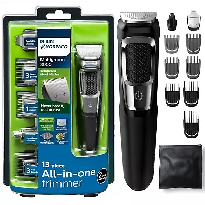 Philips Trimmer Norelco Multigroom Trimmer Series 5000 13 Attachments MG3750 • $268.55