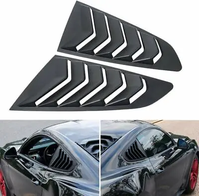 $37.88 • Buy Window Louvers ABS Rear Quarter Side Window Scoop For 2015-2020 Ford Mustang