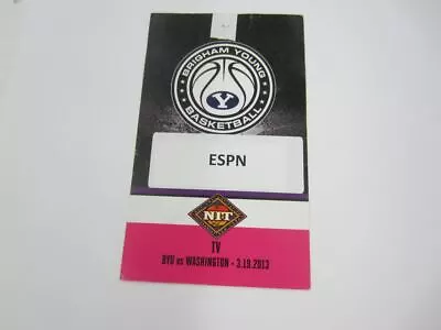 #160 BRIGHAM YOUNG BASKETBALL Vs WASHINGTON ESPN Press Pass Media Credential • $9.99