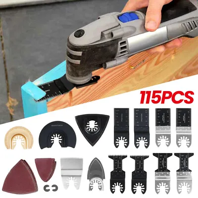 115PC Oscillating Saw Blades Multi Tool Accessories Metal Wood For Makita Dewalt • £20