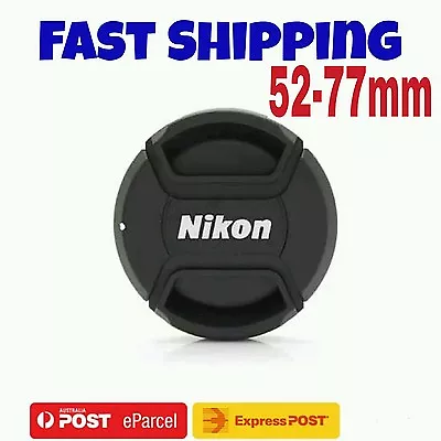 NIKON Lens Cap 52mm 5862677277 82mm Snap-on Replacement Lens Cap For Nikon • $7.99