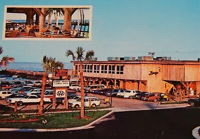 Vintage Postcard VIRGINIA BEACH VA The Lighthouse Restaurant & Lookout Lounge • $2.50