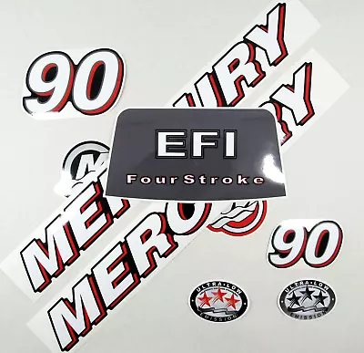 For MERCURY 90 Four Stroke Outboard Vinyl Decal Set From BOAT-MOTO / Sticker Kit • $46