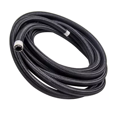20 Feet 6 Meters AN8 8AN Nylon Stainless Steel Braided Fuel Oil Line Hose 100PSI • $56.40