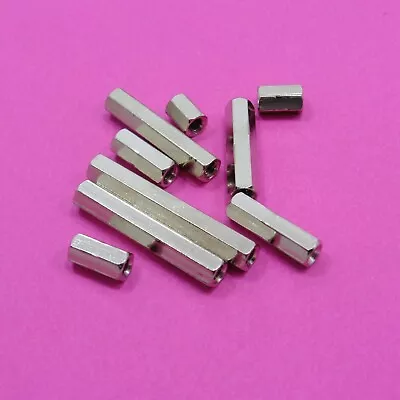 M4 Pillar Hex Female Nickel Standoff Spacer Hexagon Different Sizes • £2.40