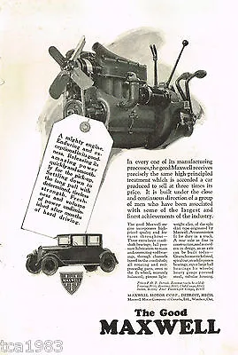 $5.99 • Buy 1920?s MAXWELL MOTOR Corporation, AD / ADVERTISMENT: DETROIT