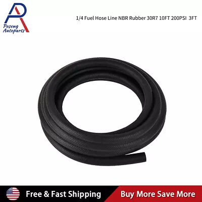 1/4  NBR Fuel Line Hose Push On Hose For Small Engine 3FT 30R7  200PSI  • $8.99