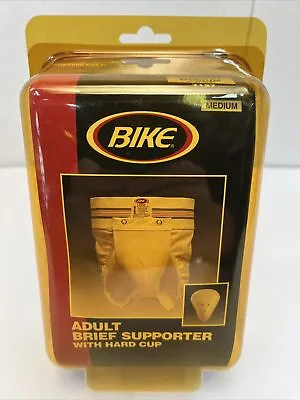 Bike Adult Brief Supporter With Hard Cup. Size Sm Md Or Lg. 28”-38” Waist Sizes • $11.87