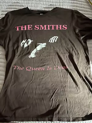 The Smiths The Queen Is Dead Shirt Men’s MED Morrissey Brown / Pink / White EX • $17