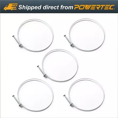 POWERTEC 6 Inch Double Wire Hose Clamps For Dust Collection-5 Pack (70218) • $18.99