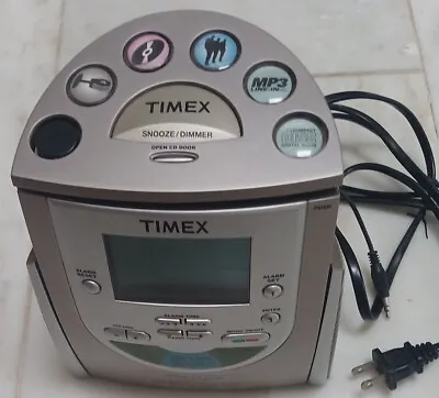 TIMEX T622H AM/FM Radio CD Player Alarm Clock W/ MP3 LINE-IN CD Player Not Work • $6.95