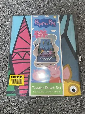 £17.50 • Buy Peppa Pig Toddler 120x150cm Duvet Cover Pillow Kids Forest Adventure