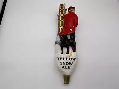 Rogue Yellow Snow Ale Draft Beer Tap Handle Oregon Vintage Novelty 11” READ • $45