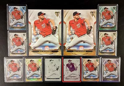 Max Scherzer 2019 Triple Threads 12-Card Rainbow Lot W/ Two 1/1 Printing Plates • $299.78