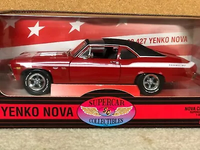 1969 Chevy 427 Yenko Nova  Red  1/18  Ertl American Muscle • $159.50