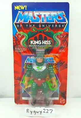 MOTU King Hiss Masters Of The Universe MOC Carded Figure He Man Sealed • $325