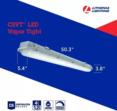 Lithonia Ligthing CSVT L48 ALO3 MVOLT SWW3 80CRI Contractor Select Vapor Tight M • $75