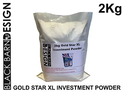 Gold Star XL Investment Powder 2kg For Casting All Metals Inc. Gold Silver Brass • £12.99