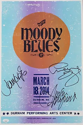 Moody Blues SIGNED Hatch Print Show Poster #3 JSA COA By Graeme John Justin • $399.99