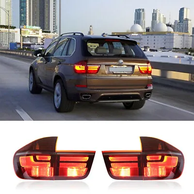 $730.80 • Buy For BMW X5 ALL LED Tail Lights Assembly Black Color LED Rear Lamp 2007-2013