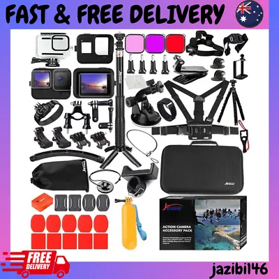Accessories Kit For Gopro Hero 12 11 10 9 Black Waterproof Housing Silicone Case • $99.99