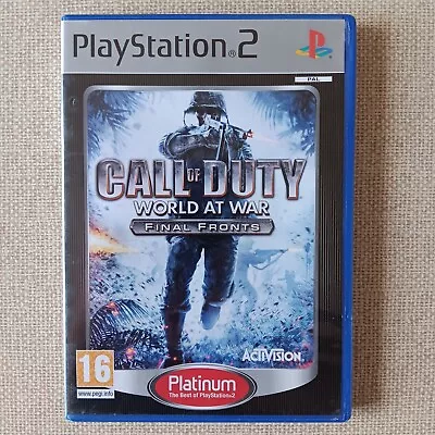 Call Of Duty World At War Final Fronts PS2 Playstation 2 PAL Complete With... • $13.99