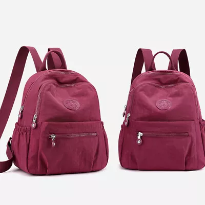 Ladies Small Waterproof Backpack Shoulder Bag Travel Rucksack Women Lightweight • £9.75