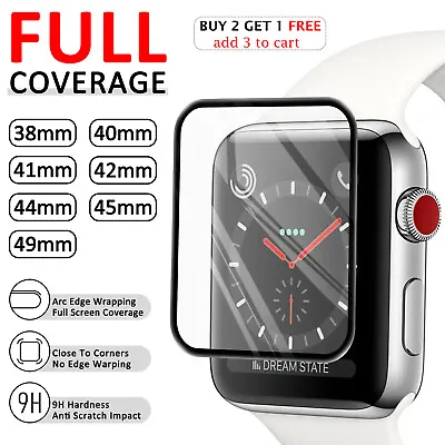 $5.69 • Buy For Apple Watch Series 8 3 4 5 6 7 SE 40/44/45MM Tempered Glass Screen Protector