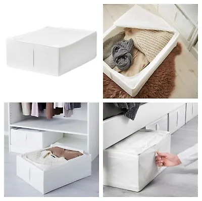IKEA SKUBB MultiUse Under Bed Wardrobe Storage Case Box White  44x55x19 Cm • £12.87