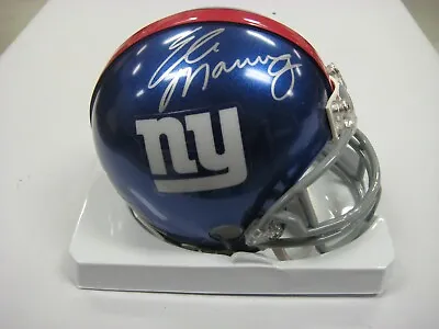 Ny Giants Legend 2x Sb Champion Mvp Eli Manning Signed Mini Helmet Coa Free Ship • $174.99