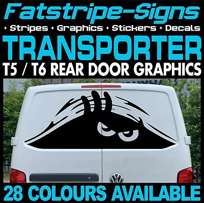 To Fit VW TRANSPORTER T5 T6 PEEKING MONSTER CAMPER VAN STICKERS GRAPHICS DECALS • $27.34