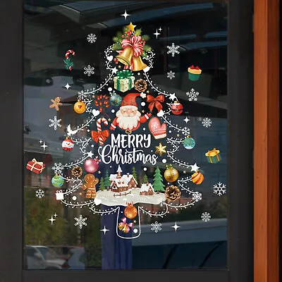 Window Stickers Merry Christmas Cute Cartoon Decoration Fashion Party  • $3.78