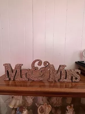 Mr And Mrs Wooden Table Stand Sign • $8