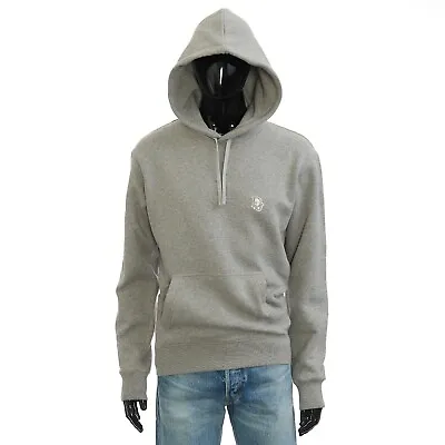 DIOR 1750$ Gray Cashmere Fleece Hoodie - Oblique Chest Embroidery • $1062.50