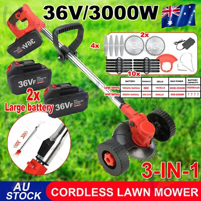3in1 Cordless Grass Trimmer Brush Cutter Whipper Snipper For Makita 18V Battery • $74.55