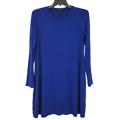 BCBG Maxazria | Women's Jeanna Maternity Dress Blue | Size Large • $32