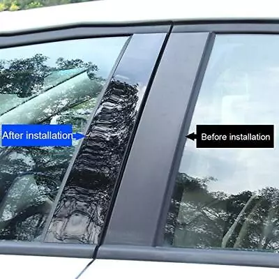 8X Gloss Black Pillar Posts Door Window Trim For Mazda 6 GH1 Liftback 2008-2012 • $10.90