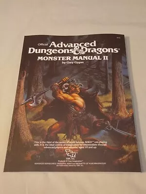 Dungeons & Dragons Reprint Of Monster Manual II Softcover 1st Edition  • $48.99