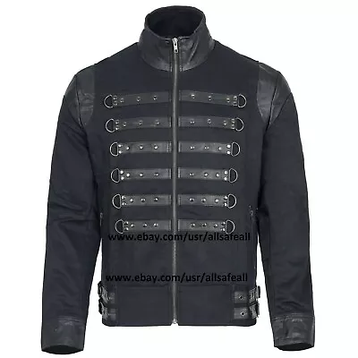 Men Black Steampunk Gothic Fashion Jackets The Malkavian Jacket • $29.99
