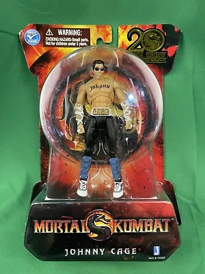 Jazwares Mortal Kombat 9 Johnny Cage 3.75” Action Figure NIB RARE • $40