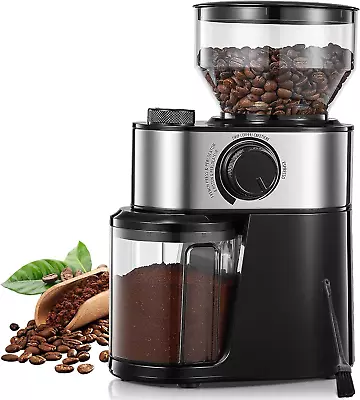 Burr Coffee Grinder Electric FOHERE Coffee Bean Grinder With 18 Grind Settings • £41.54