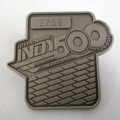 2017 Indianapolis 500 101st Running Silver Pit Badge #2759 Takuma Sato Andretti • $49.99