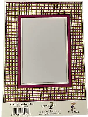 CAKE & CANDLES PLAID Die-Cut “Frame Ups”Frame(5”x6-1/4”) Party•My Minds Eye• • $2.79