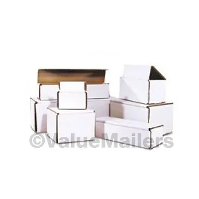 100 -  6x4x3 White Corrugated Shipping Mailer Packing Box Boxes 6 X 4 X 3 • $39.99