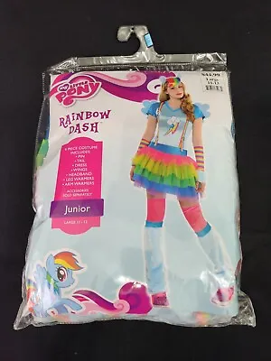 NEW My Little Pony RAINBOW DASH Junior L 11-13 Cosplay Deluxe Costume New • $32.99