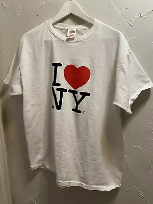 Vintage 2006 I Love New York White Shirt Size LARGE • $15